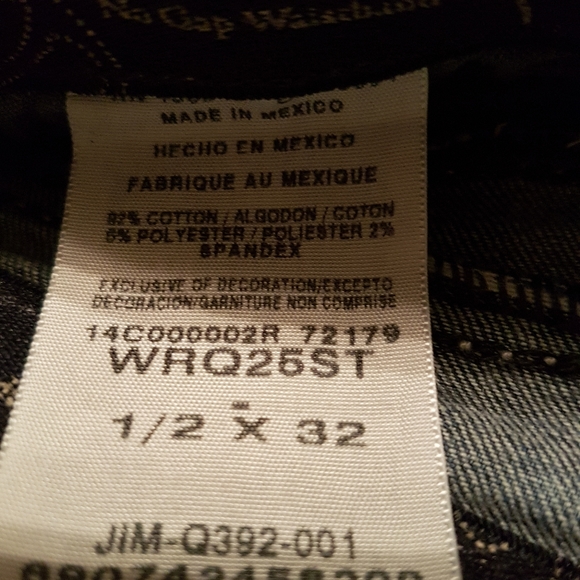 3/$60 Sz29/31 Wrangler Q-Baby Flaired Jeans - Picture 6 of 6
